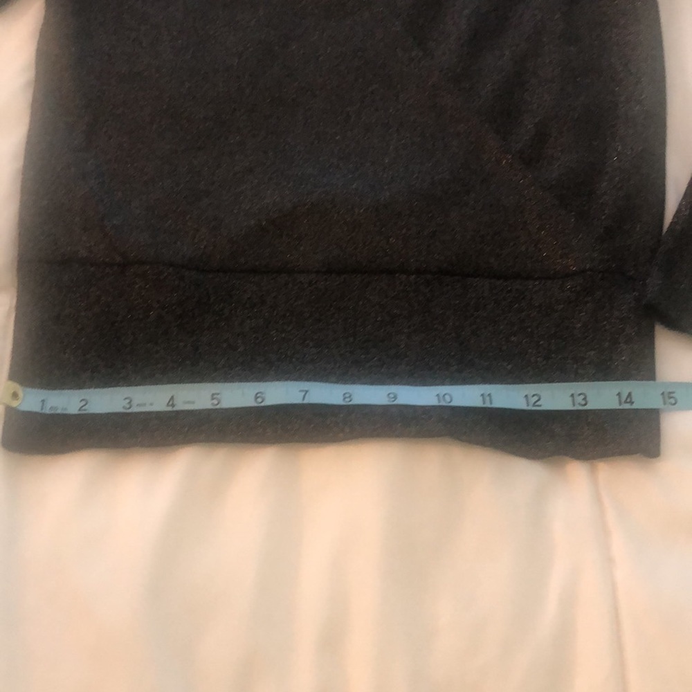 NWT Ann Taylor Vneck long sleeve dressy sweater black with sparkles size small - Picture 4 of 10